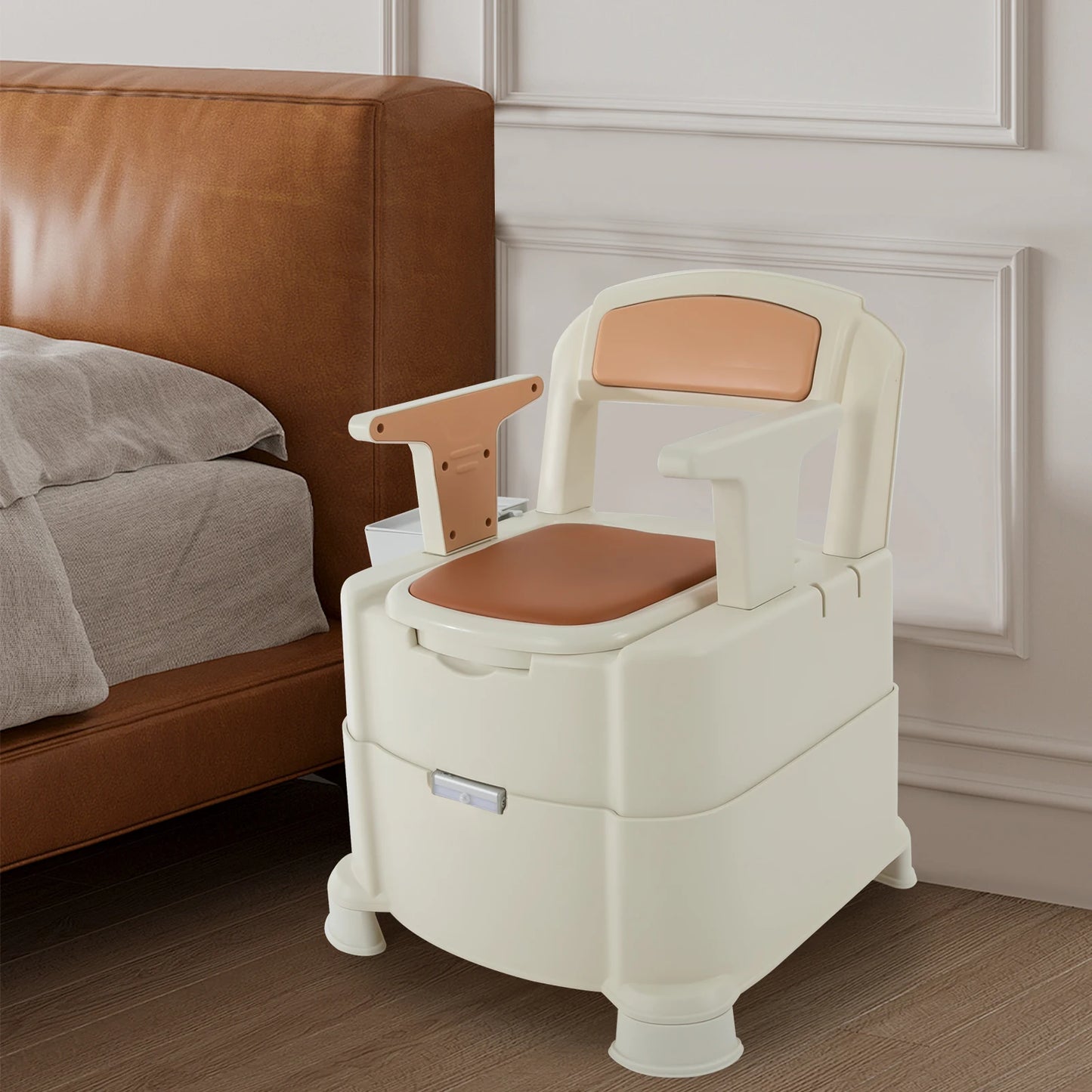 Toilet With Sensor Night Light Bedside Commode Portable Toilet