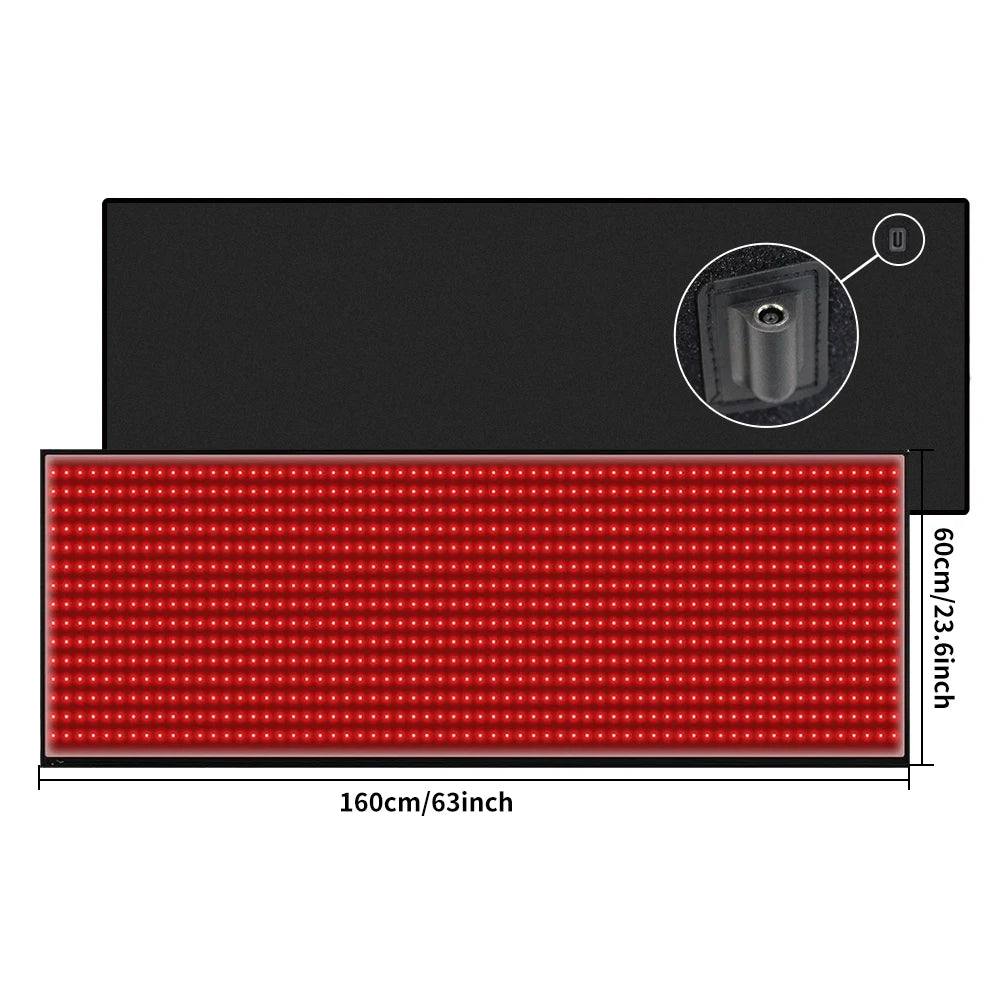 Red Light Therapy Mat Full Body With 660nm 850nm LEDs