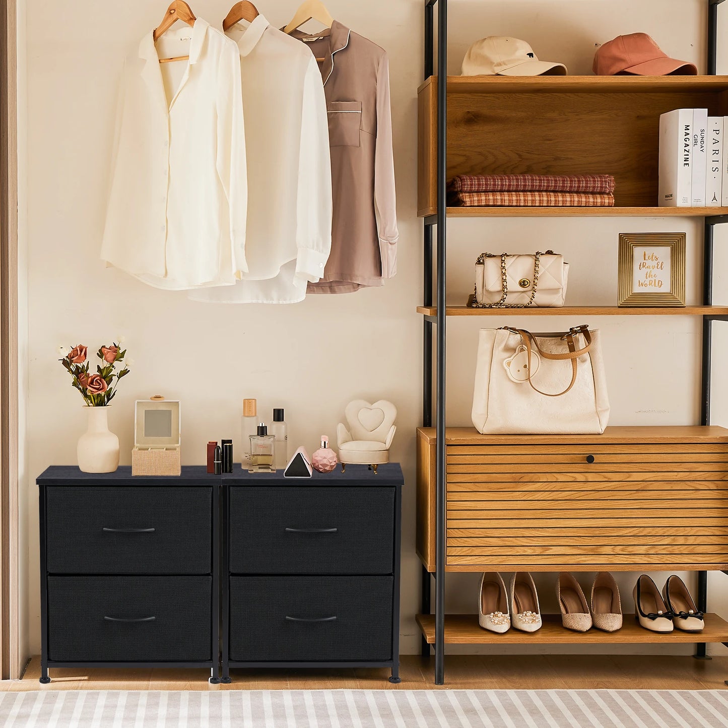 MCQ Fabric Drawer Set For Living Room Cabinet Organizer