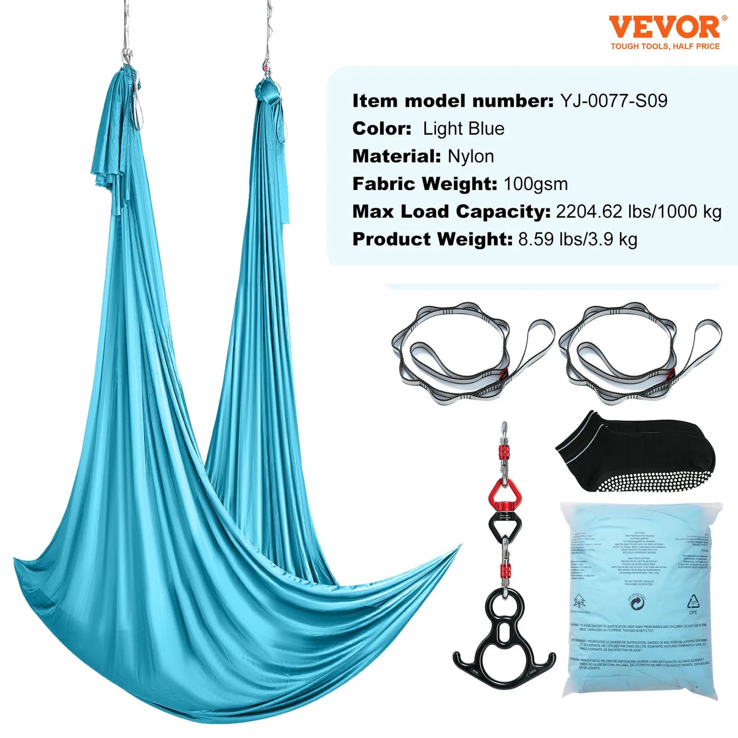 VEVOR Aerial Yoga Hammock Starter Kit for All Levels