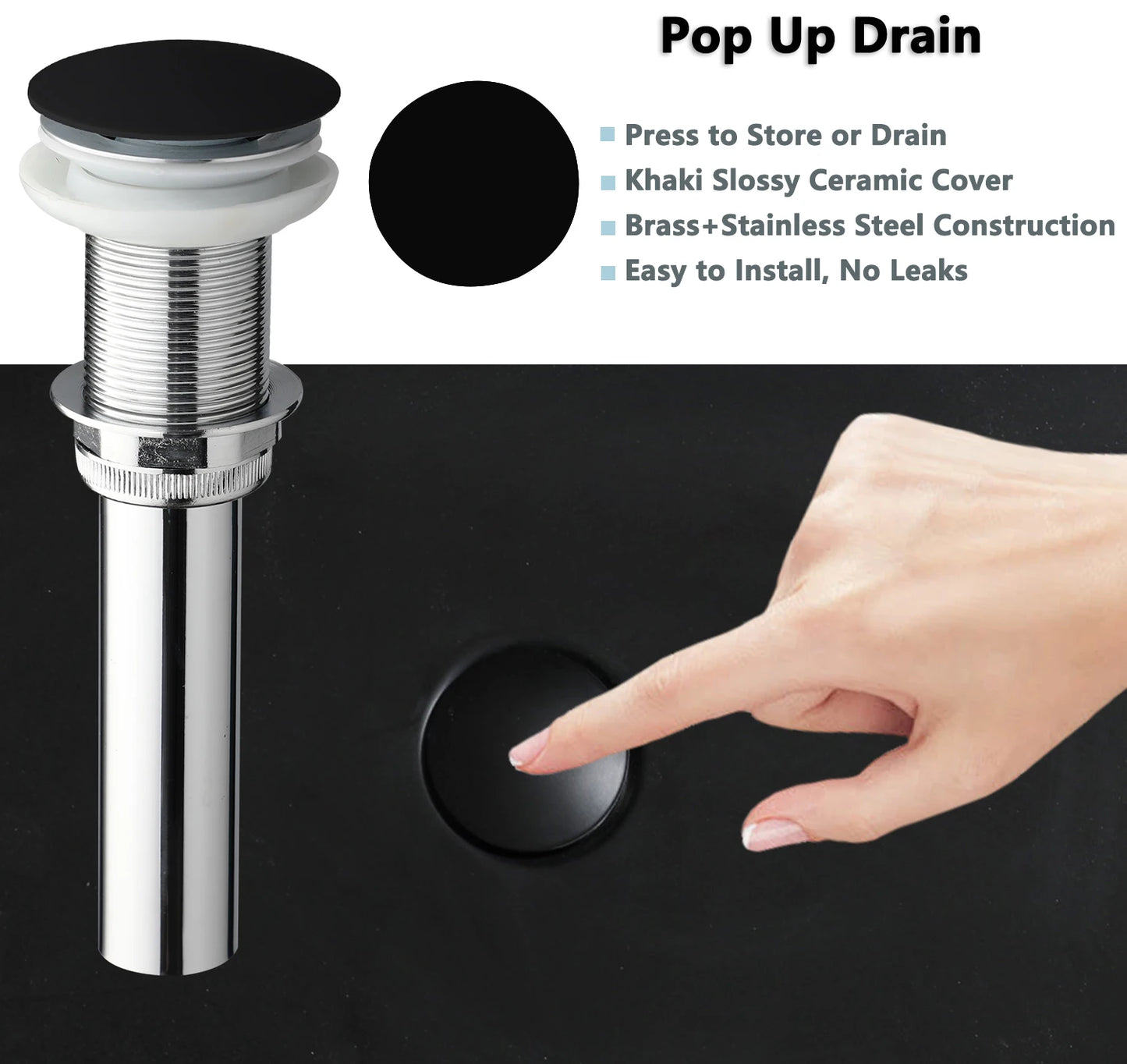 SINLAKU Oval Vessel Sink Basin With Faucet Combo Kit