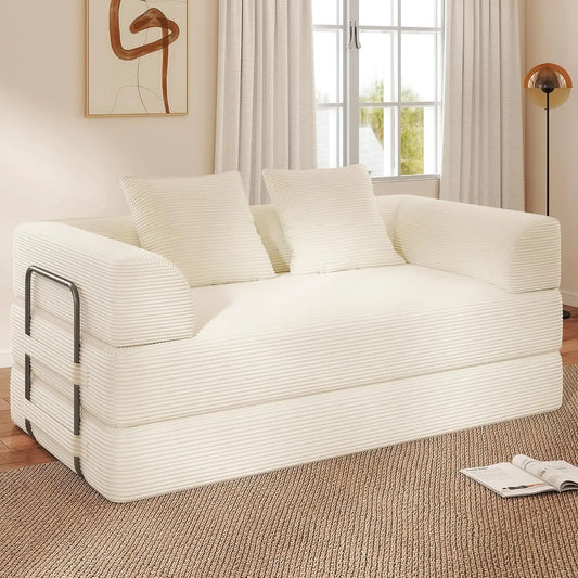 GUOHE Cloud Boneless Convertible Floor Sofa Bed 4 in 1