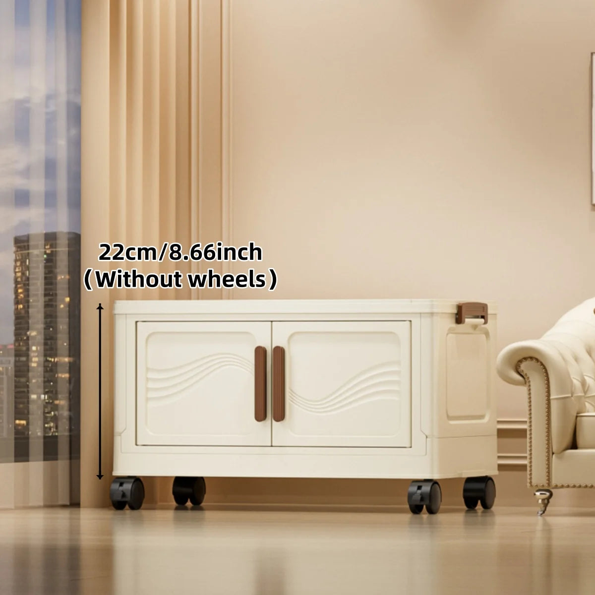 Foldable Storage Box With Clear Door For Home Organization
