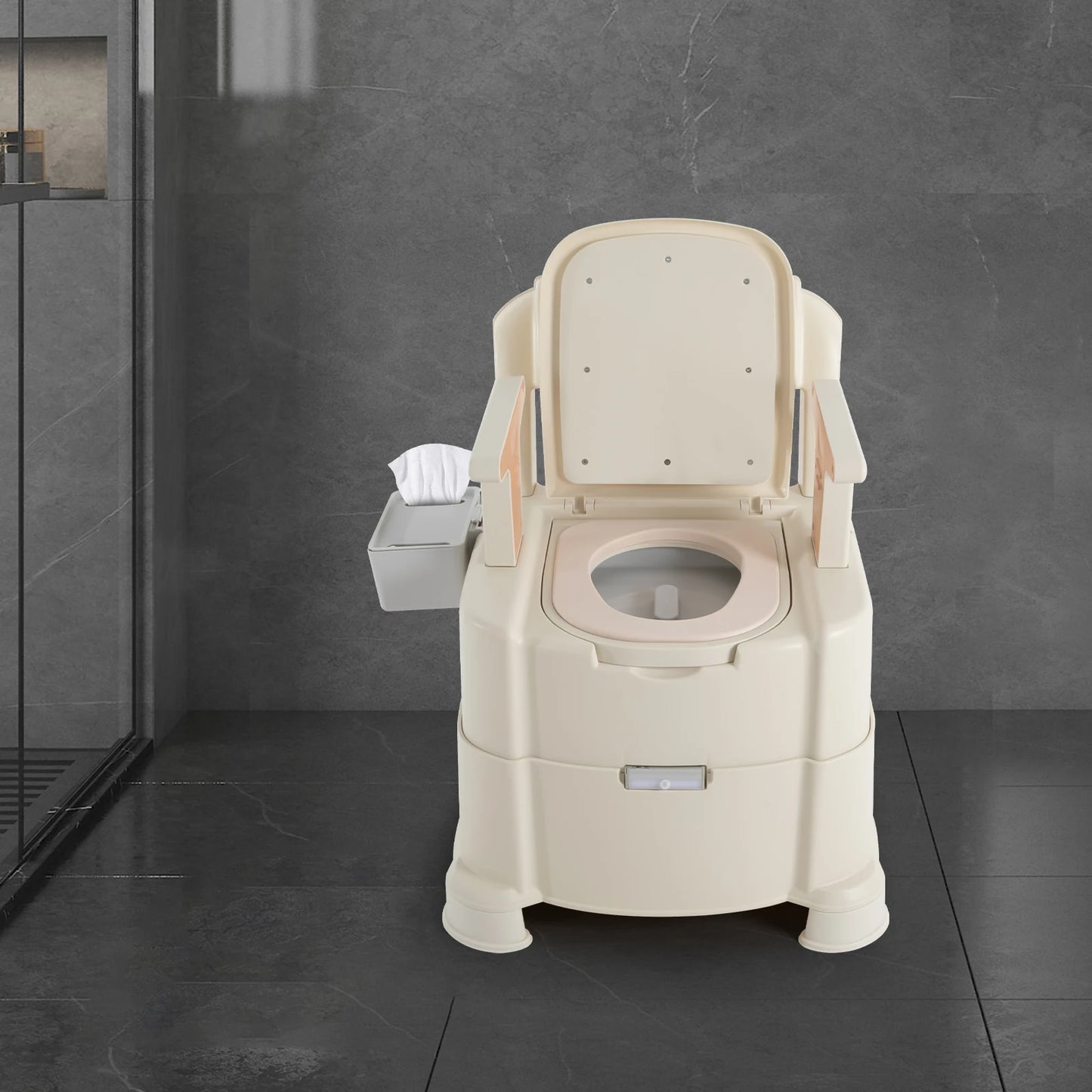 Toilet With Sensor Night Light Bedside Commode Portable Toilet
