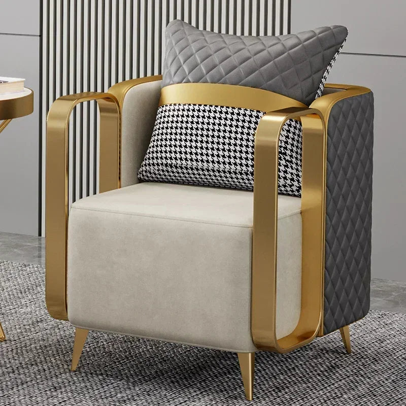 Upholstered Relax Armchair Nordic Living Room Single