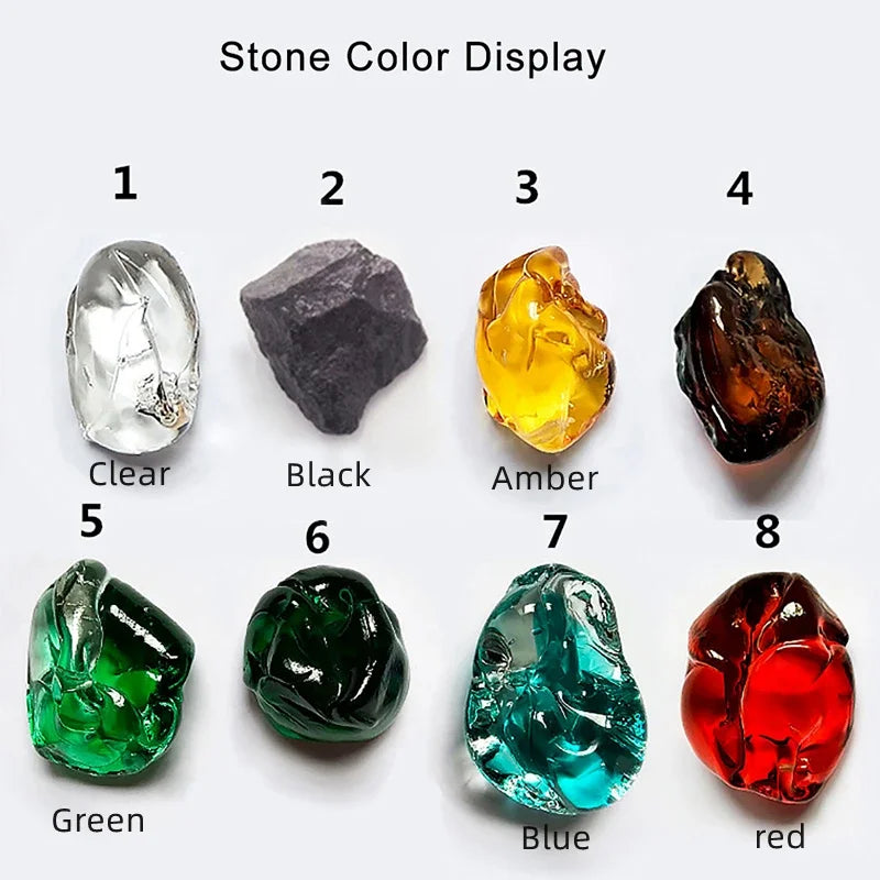 Crystal Stone Hanging Lamp Chandelier For Living Room