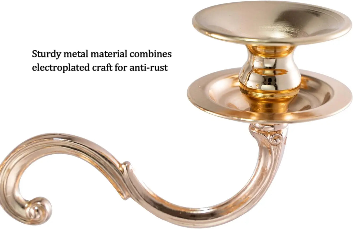 VINCIGANT 4 Piece 5 Arm Candelabra Candle Holder Table Centerpieces