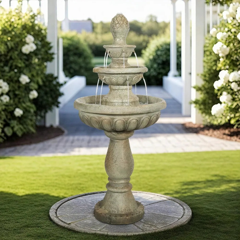 Sunjet Concrete Outdoor Water Fountain Garden Patio