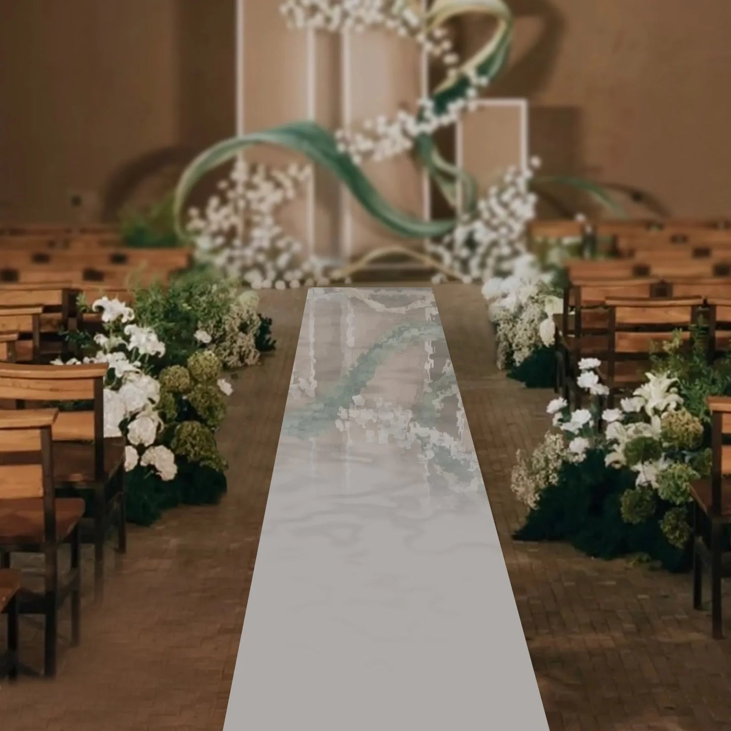 Mirrored Aisle Runner For Weddings And Event Decor