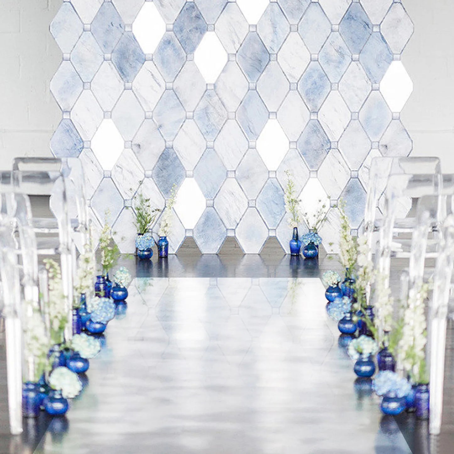Mirrored Aisle Runner For Weddings And Event Decor