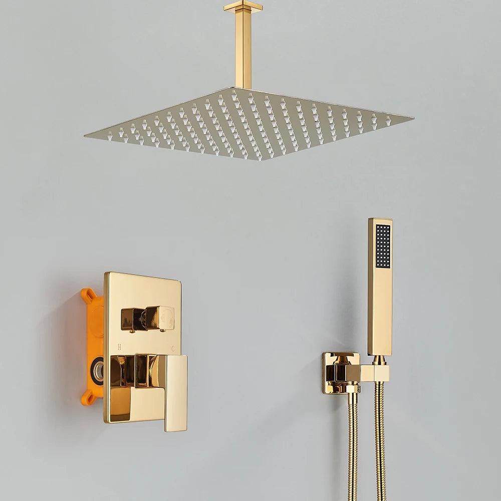 Uythner Wall Mounted Concealed Shower Mixer Set For Bathrooms