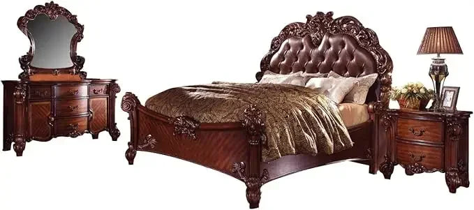 Bedroom Set With Bed Nightstand Dresser And Mirror
