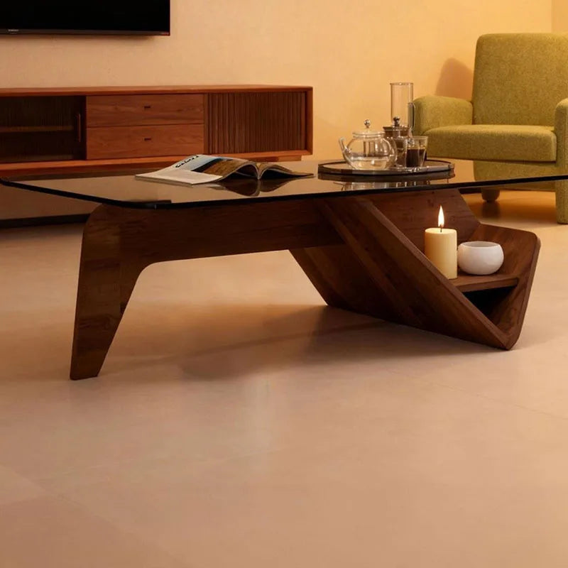 DUTRIEUX Modern Minimalist Wood Coffee Table For Living Room