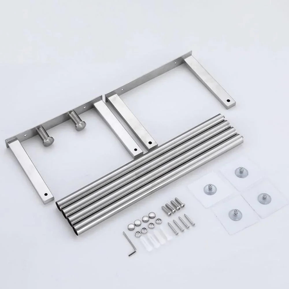 Wall Mounted Towel Rack For Rolled Towels Stainless Steel