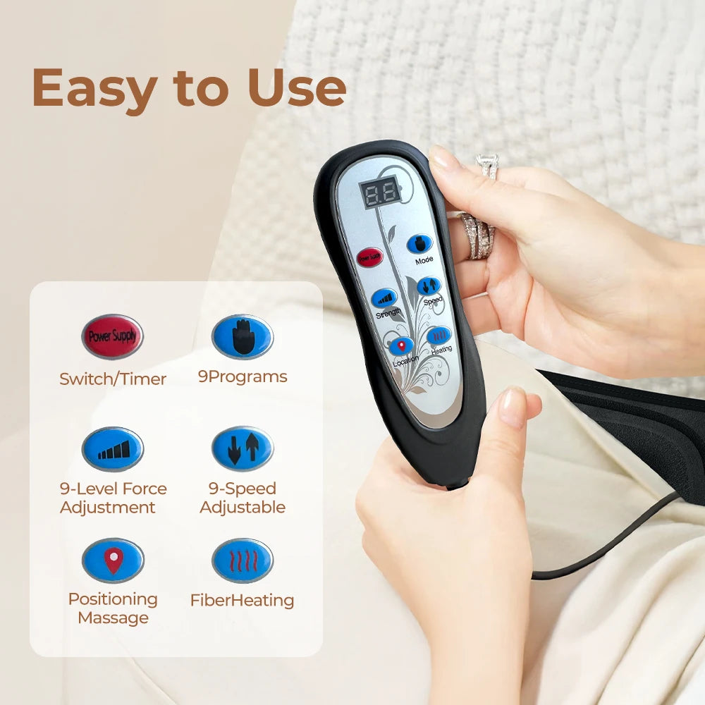 HIMOUTA Back Massager With Heat Massage Chair Pad Shoulders