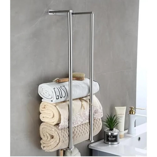 Wall Mounted Towel Rack For Rolled Towels Stainless Steel