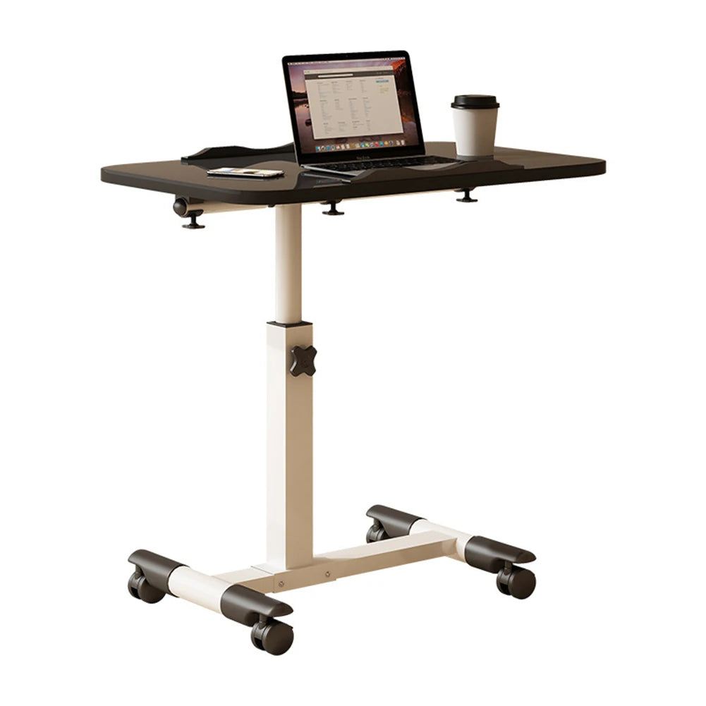 TWISTER.CK Overbed Table Adjustable Height Tilting Desktop Bedside Desk Wheels