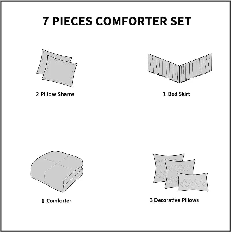 French Country Comforter Set Bed In A Bag With Down