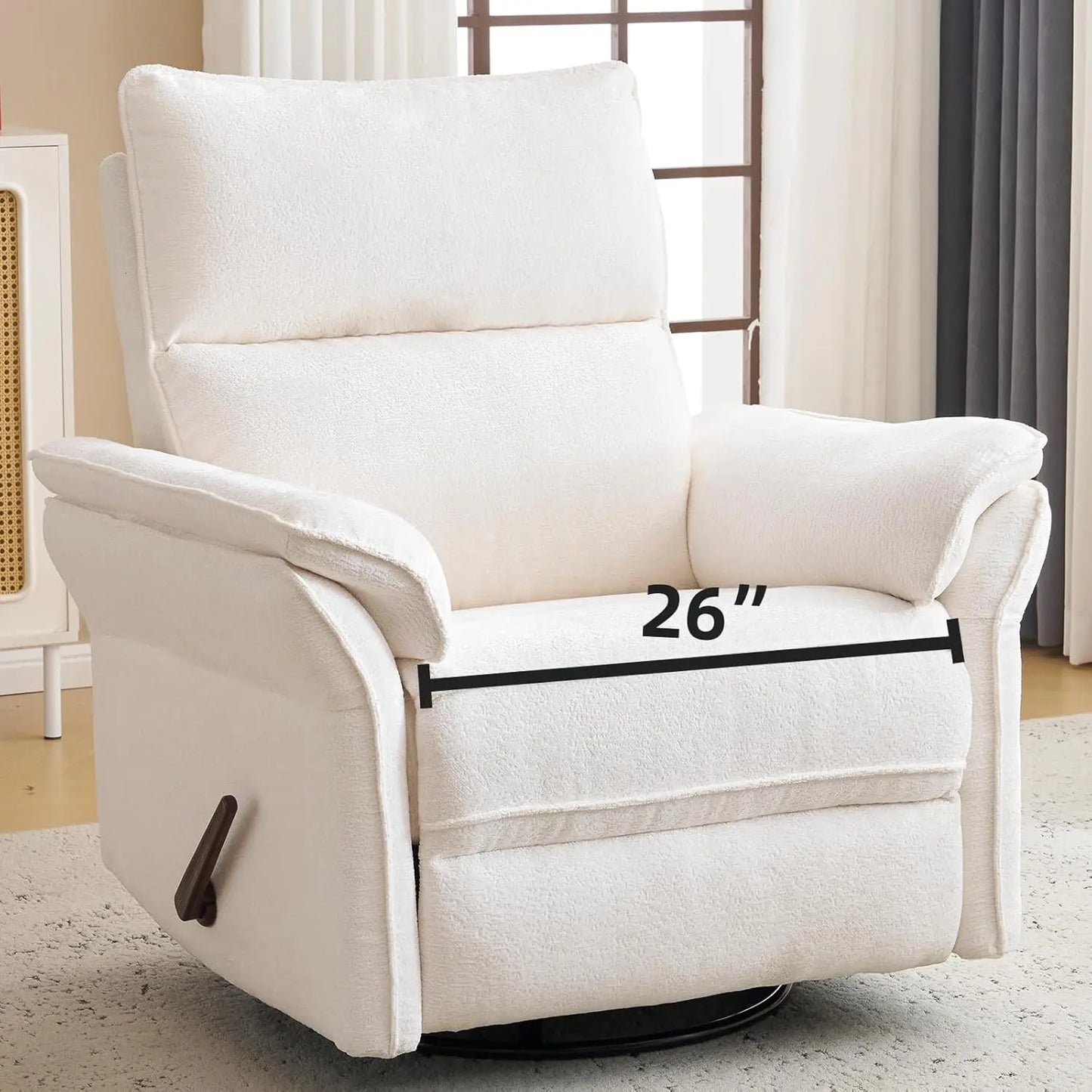 Chengwei Recliner Chair With 360 Degree Swivel And Adjustable Headrest