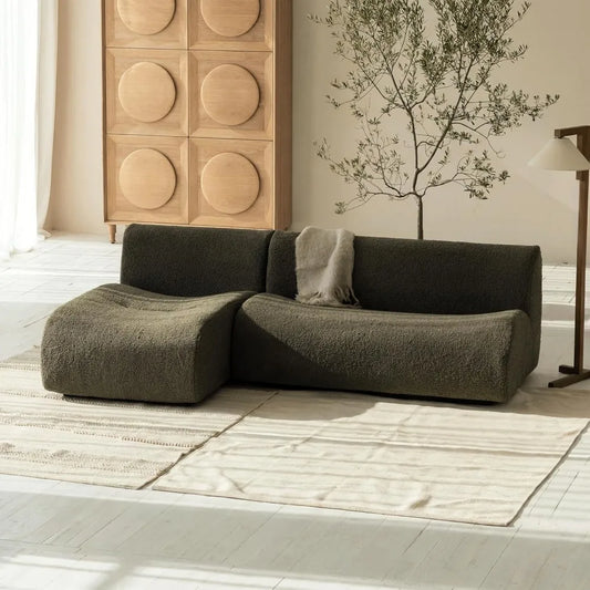 MOYU Modular Sectional Sofa With Reversible Chaise Set Modern Comfort
