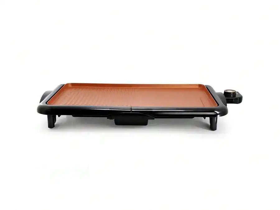 XMSJ Electric Grill Griddle With Copper Coating Nonstick Surface 220V