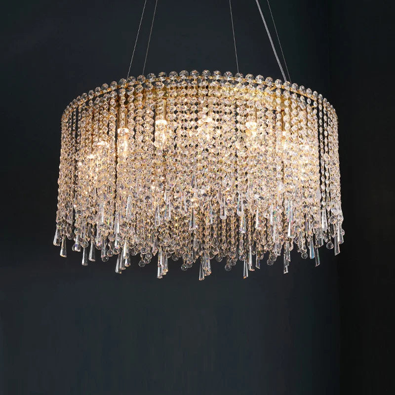 KUALOOL Luxury Crystal Chandeliers for Living Room and Dining