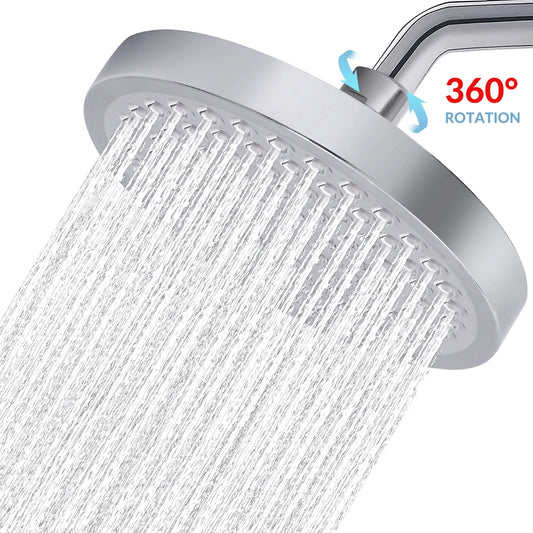 Stainless Steel High Pressure Rain Shower Head Wall Mounted