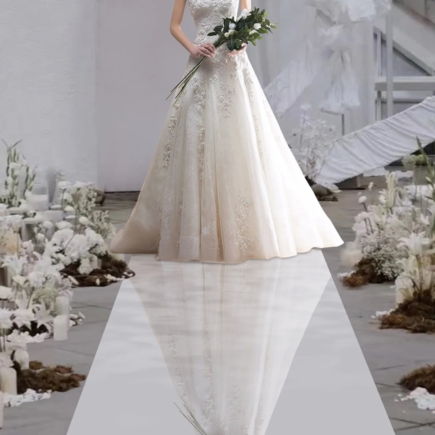 Mirrored Aisle Runner For Weddings And Event Decor