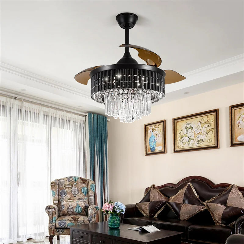 GreeLustr Smart LED Ceiling Fan Light With Remote 6 Speeds