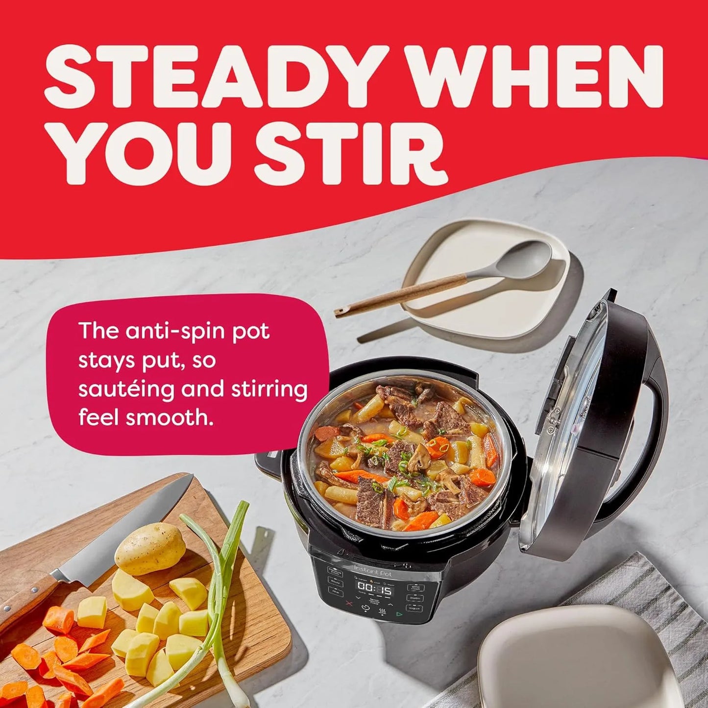 RIO Mini 7-In-1 Pressure Cooker Slow Cook Saute Rice