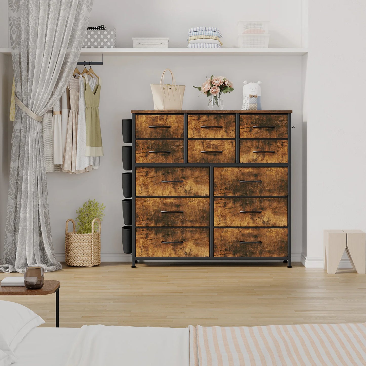 Dresser for Bedroom With 12 Drawers and Easy Pull Handles